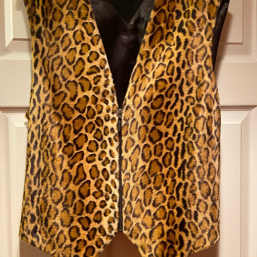 Animal print vest